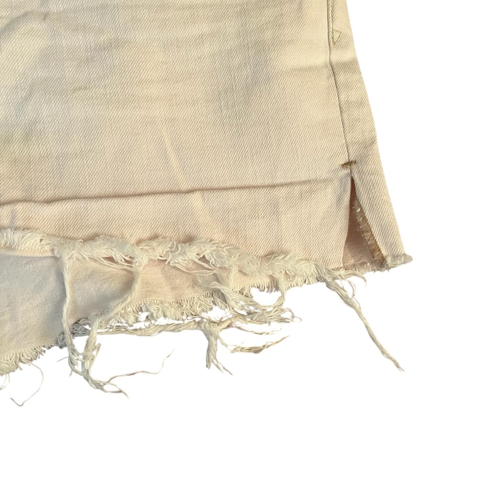 Gap size 12 very light pink almost white Jean shorts high waist stretch - Picture 4 of 8